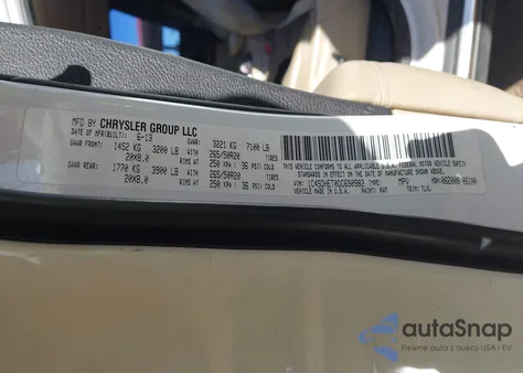 2013 Dodge Durango Citadel из США, поврежденный, VIN 1C4SDHET0DC690982